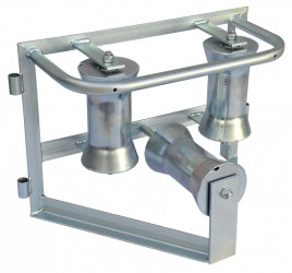 Accessories Verzinkte Kabeleckrolle mit Aluminiumrollen