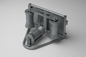 Accessories Verzinkte Kabeleckrolle mit schwenkbaren Stahlrollen